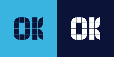 Fayans şekilli logo tasarımı. Ticari veya marka için uygun minimalist ve modern vektör illüstrasyon tasarımı