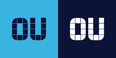 Fayans şekilli logo tasarımı. Ticari veya marka için uygun minimalist ve modern vektör illüstrasyon tasarımı