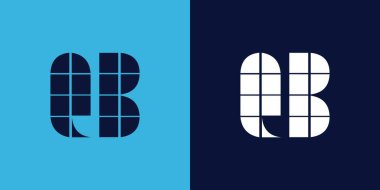 Fayans şekilli oyun kurucu logosu tasarımı. Ticari veya marka için uygun minimalist ve modern vektör illüstrasyon tasarımı