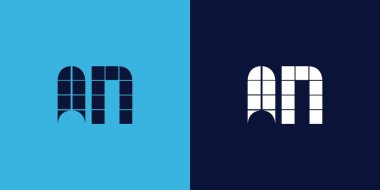 Fayans şekilli bir logo tasarımı. Ticari veya marka için uygun minimalist ve modern vektör illüstrasyon tasarımı