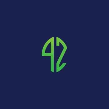 Eko yaprak şekilli PZ başlangıç harfleri. Hangi şirket ya da markanın bu harfleri başlatacağı uygun olacaktır..