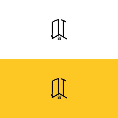 Yaratıcı başlangıç harfleri QI Ev ve İnşaat logosu. Hangi şirketin adı veya markası için uygun olacaktır.