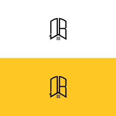 Yaratıcı başlangıç harfleri: QB Ev ve İnşaat logosu. Hangi şirket adı veya markası için uygun olacaktır