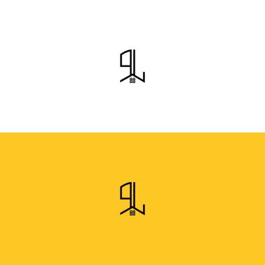 Yaratıcı ilk harfler PJ Home and Construction logosu. Hangi şirket adı veya markası için uygun olacak