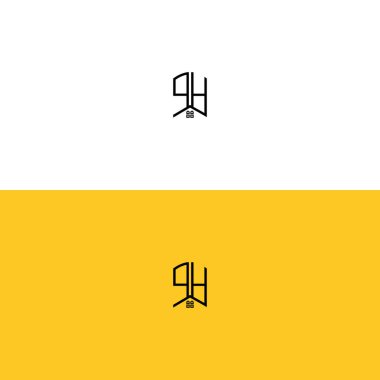 Yaratıcı başlangıç harfleri PH Home and Construction logosu. Hangi şirket adı veya markası için uygun olacaktır