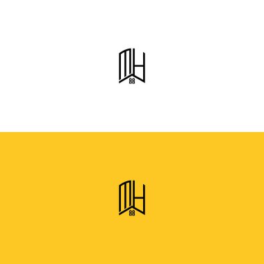 Yaratıcı başlangıç harfleri MH Home and Construction logosu. Hangi şirket adı veya markası için uygun olacaktır