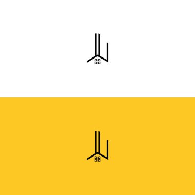 Ev ya da gayrimenkul için LU logosu. Bu logoda harfler ve çatı var. Bu başlangıç için hangi şirket veya markanın adı uygun olacaktır.