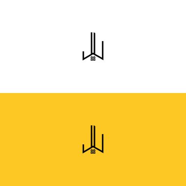 Ev ve gayrimenkul için JU logosu. Bu logoda harfler ve çatı var. Bu başlangıç için hangi şirket veya markanın adı uygun olacaktır.