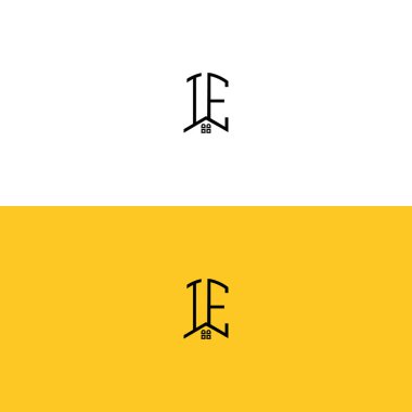 Ev ya da gayrimenkul logosu için ilk harfler. Bu logoda harfler ve çatı var. Bu başlangıç için hangi şirket veya markanın adı uygun olacaktır.