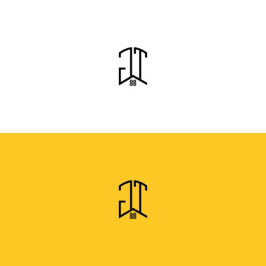 Yaratıcı başlangıç harfleri GT Home and Construction logosu. Hangi şirket adı veya markası için uygun olacaktır.