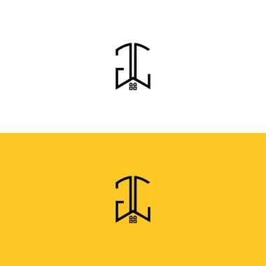 Yaratıcı başlangıç harfleri: GC Ev ve İnşaat logosu. Hangi şirketin adı veya markası için uygun olacaktır..