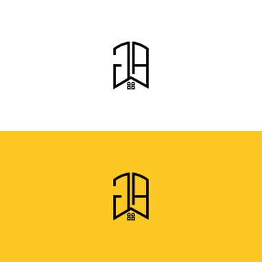 Yaratıcı başlangıç harfleri GA Ev ve İnşaat logosu. Hangi şirket adı veya markası için uygun olacaktır.