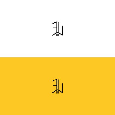 Yaratıcı başlangıç harfleri FU Home and Construction logosu. Hangi şirket adı veya markası için uygun olacaktır