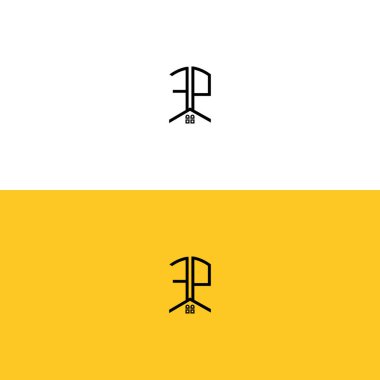 Yaratıcı başlangıç harfleri FP Home and Construction logosu. Hangi şirket adı veya markası için uygun olacaktır