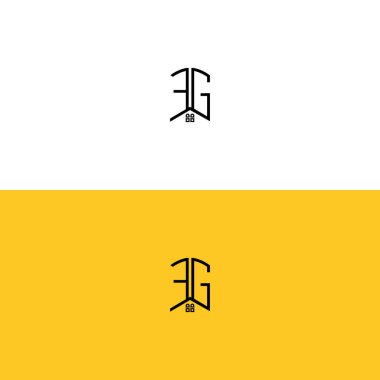 Yaratıcı başlangıç harfleri FG Home and Construction logosu. Hangi şirket adı veya markası için uygun olacaktır