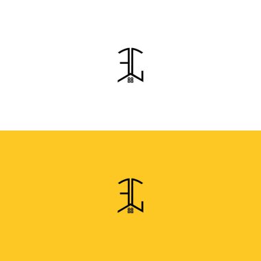 Yaratıcı başlangıç harfleri FC Home and Construction logosu. Hangi şirket adı veya markası için uygun olacaktır