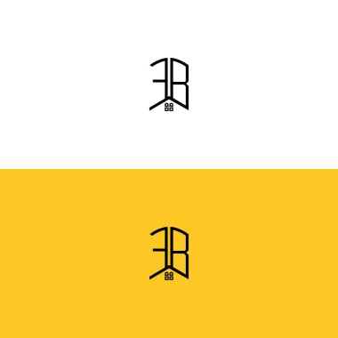 Yaratıcı başlangıç harfleri FB Home and Construction logosu. Hangi şirket adı veya markası için uygun olacaktır