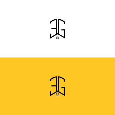 Yaratıcı başlangıç harfleri EG Home and Construction logosu. Hangi şirket adı veya markası için uygun olacaktır