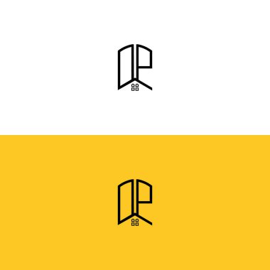 Yaratıcı başlangıç harfleri DP Home and Construction logosu. Hangi şirket adı veya markası için uygun olacaktır