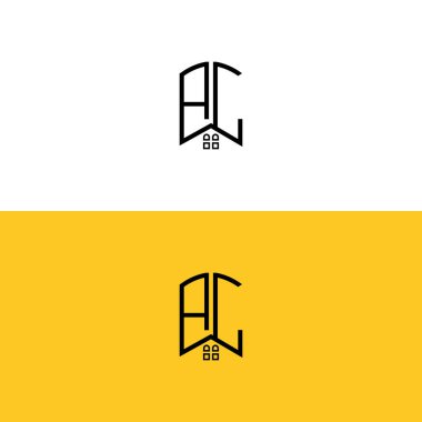 Yaratıcı başlangıç harfleri AC Home and Construction logosu. Hangi şirketin adı ya da markası için uygun olacaktır.