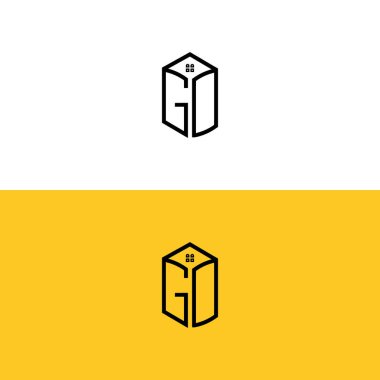 GO 'nun başlangıç harfleri: Kutu Evi logosu. Hangi şirket ya da markanın başlattığı uygun olacaktır..