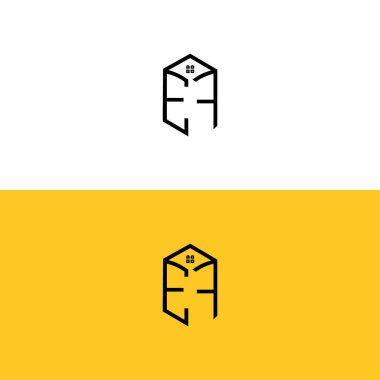 Yaratıcı - ilk-EF-harfleri - Box-House-logo. Hangi şirket veya markanın bu ilk başlattığı için uygun olacaktır