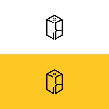 Creative Minimal ilk harfleri CB House Box logosu. Hangi şirket veya markanın başlattığı bu başlangıç için uygun olacaktır.