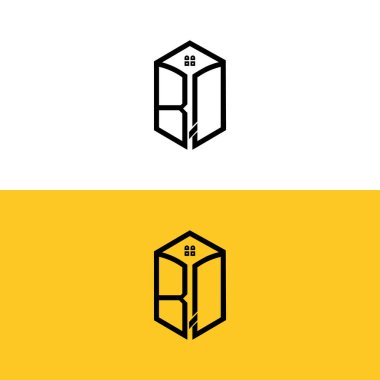 Yaratıcı başlangıç harfleri BQ House Box logosu. Hangi şirket veya markanın bu başlangıç harflerini başlattığı uygun olacaktır..