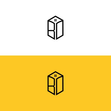 Yaratıcı başlangıç harfleri BD House Box logosu. Hangi şirket veya markanın bu başlangıç harflerini başlattığı uygun olacaktır..