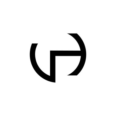 ilk logo harfi c şablon logo vektörü