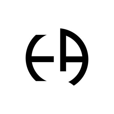 ilk harf logo tasarım vektörü