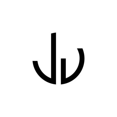 Yaratıcı Yuvarlak Harfler LU logosu. Bu başlangıç için hangi şirket veya markanın adı uygun olacaktır.