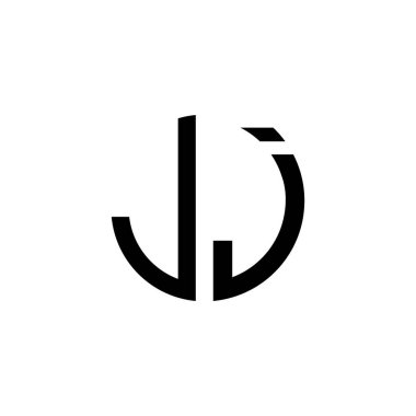 Yaratıcı Yuvarlak Harfler LJ logosu. Bu başlangıç için hangi şirket veya markanın adı uygun olacaktır.