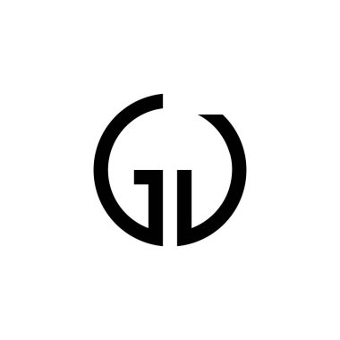 Yaratıcı Yuvarlak İlk GV Harfleri Logosu