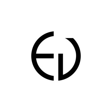 Yaratıcı Yuvarlak İlk EV Harfleri Logosu