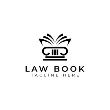 Yaratıcı-minimal-hukuk-kitap-logo-tasarım-şablonu