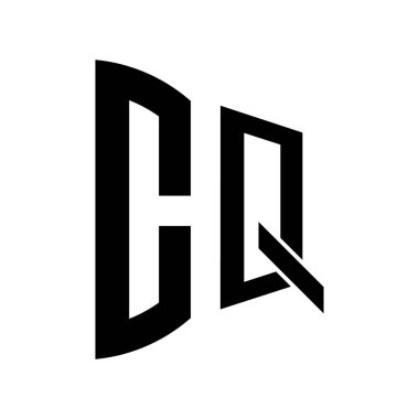 Yaratıcı CHQ Mimari Monogram Harfleri Logosu