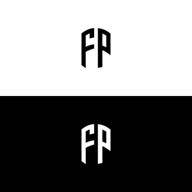 Yaratıcı FP Mimarlık Harfleri Logosu. Hangi şirket veya markanın bu harfleri başlatacağı uygun olacaktır.