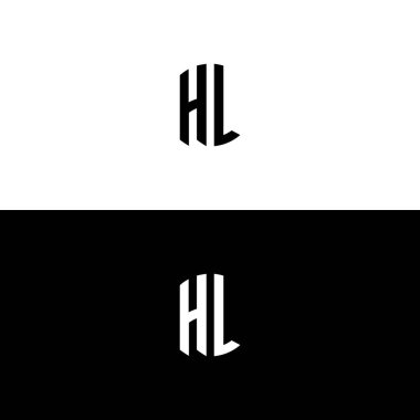 Creative-HL-Architecture-Monogram-letters-Logo.It will be suitable for which company or brand name start those initial clipart