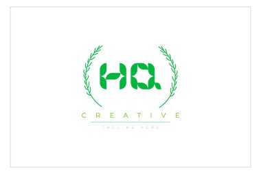 Karargah harfleri yapraklı eko logo. Taze doğa ve sağlıklı yaprak logosu tasarımı.