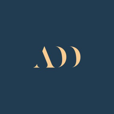 ADD soyut harf logosu tasarımı. Bu logo üç soyut harf tarafından tasarlanmıştır..
