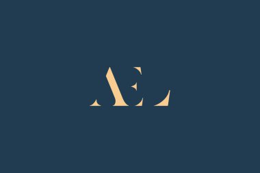 AEL soyut harf logosu tasarımı. Bu logo üç soyut harf tarafından tasarlanmıştır..