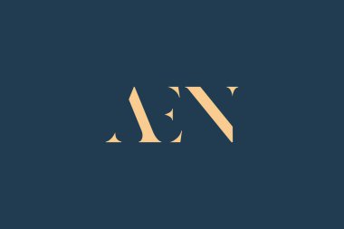 AEN abstract letter logo design. This logo is designed by three abstract letters. clipart