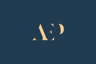 AEP soyut harf logosu tasarımı. Bu logo üç soyut harf tarafından tasarlanmıştır..