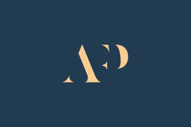 AFP soyut harf logosu tasarımı. Bu logo üç soyut harf tarafından tasarlanmıştır..