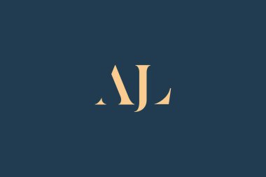 AJL abstract letter logo design. This logo is designed by three abstract letters. clipart