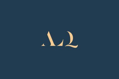 ALQ soyut harf logosu tasarımı. Bu logo üç soyut harf tarafından tasarlanmıştır..