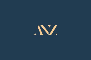 ANZ soyut harf logosu tasarımı. Bu logo üç soyut harf tarafından tasarlanmıştır..
