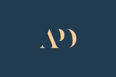 APD soyut harf logosu tasarımı. Bu logo üç soyut harf tarafından tasarlanmıştır..