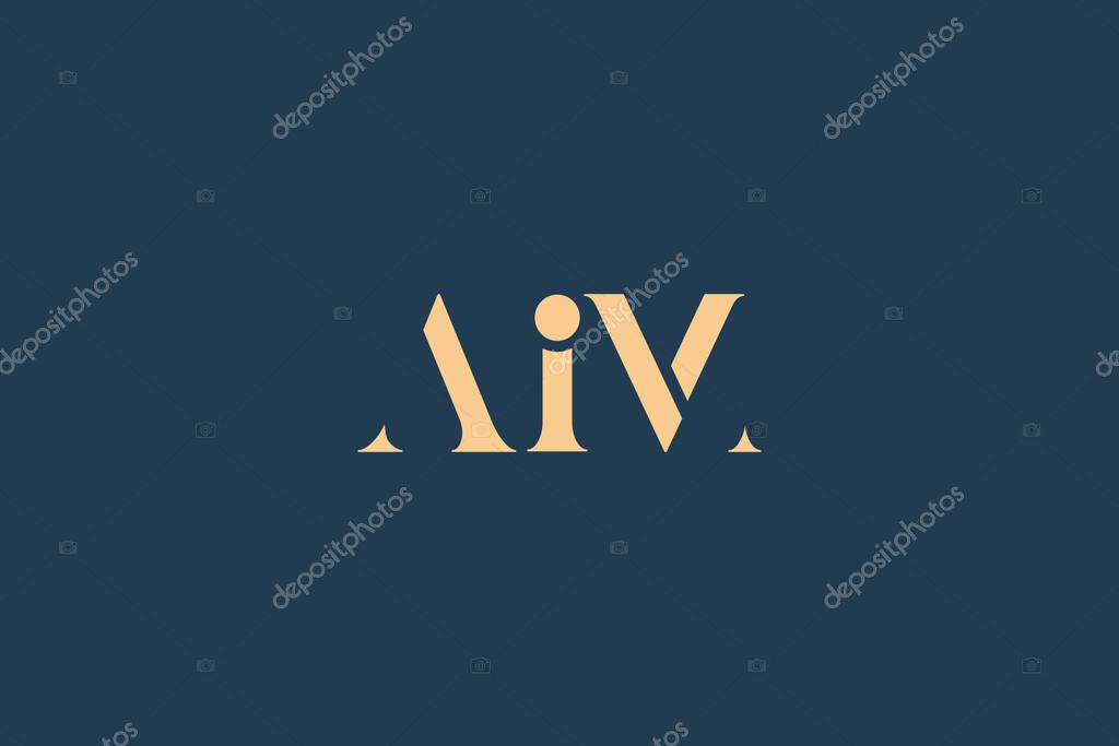 AIM abstract letter logo design. This logo is designed by three abstract letters.